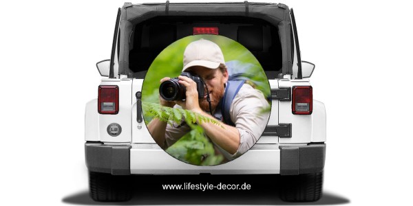 Eigenes Foto als selbstklebende Autofolie Wohnwagen