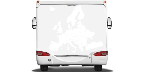 Autoaufkleber Europakarte