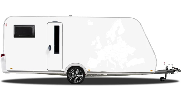 Autoaufkleber Europakarte