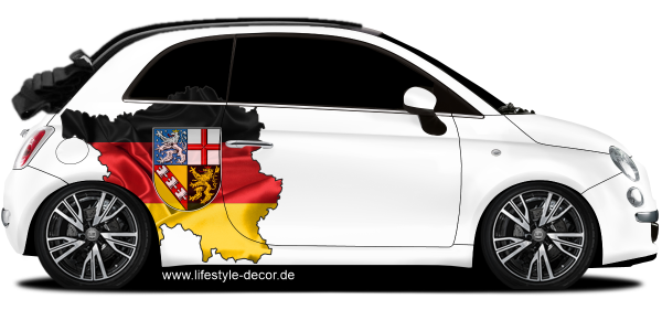 Preview: Autoaufkleber Fahne und Umriss vom Saarland Preview: Autoaufkleber Fahne und Umriss vom Saarland