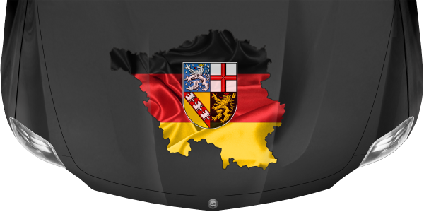 Preview: Autoaufkleber Fahne und Umriss vom Saarland Preview: Autoaufkleber Fahne und Umriss vom Saarland