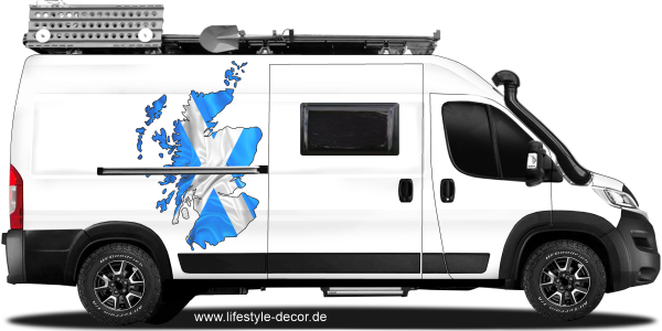 Preview: Autoaufkleber Fahne von Schottland als Silhouette Preview: Autoaufkleber Fahne von Schottland als Silhouette