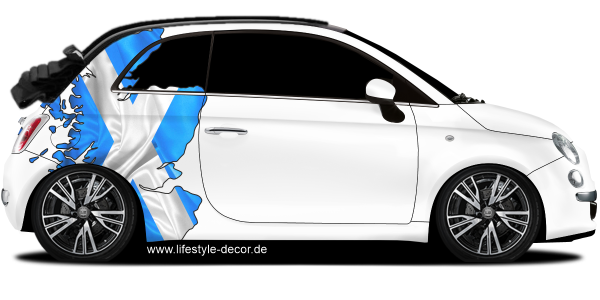 Preview: Autoaufkleber Fahne von Schottland als Silhouette Preview: Autoaufkleber Fahne von Schottland als Silhouette