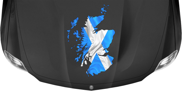 Preview: Autoaufkleber Fahne von Schottland als Silhouette Preview: Autoaufkleber Fahne von Schottland als Silhouette