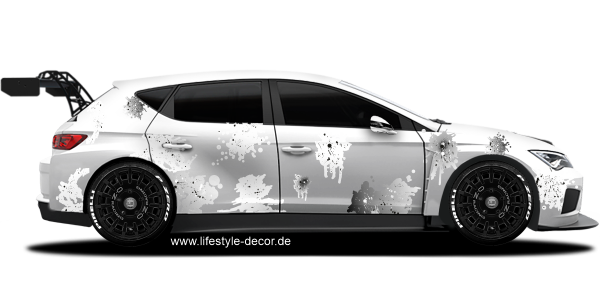 Preview: Autosticker Farbflecken als Satz