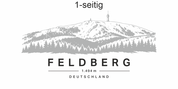 Autoaufkleber Feldberg - Ansicht einseitig