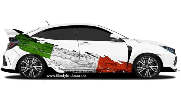 Autoaufkleber Flagge Italien