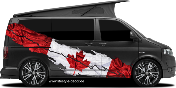 Preview: Autoaufkleber Flagge Kanada Preview: Autoaufkleber Flagge Kanada