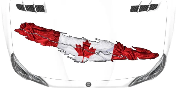 Autoaufkleber Flagge von Kanada auf Motorhaube