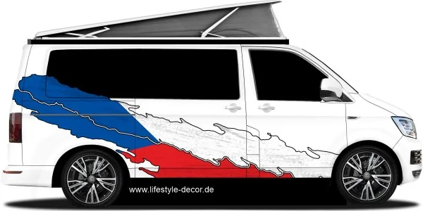 Autoaufkleber Flagge von Tschechien