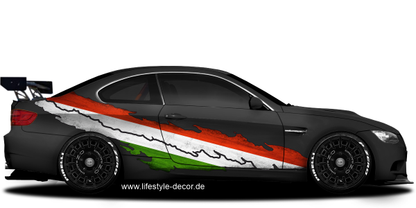 Preview: Autoaufkleber Flagge Ungarns Preview: Autoaufkleber Flagge Ungarns