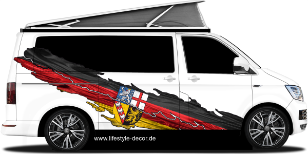 Preview: Autoaufkleber Flagge vom Saarland Preview: Autoaufkleber Flagge vom Saarland