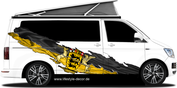 Preview: Autoaufkleber Flagge von Baden-Württemberg Preview: Autoaufkleber Flagge von Baden-Württemberg
