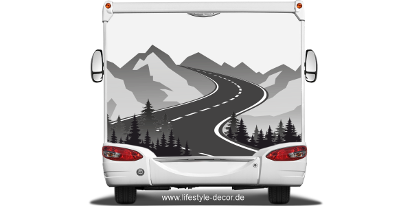 Preview: Autoaufkleber Gebirgspass