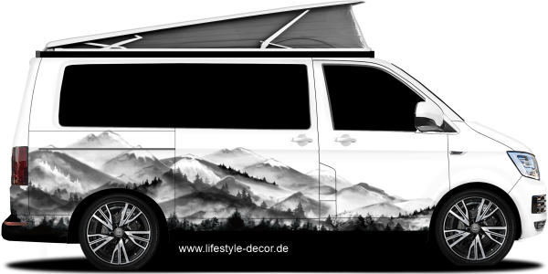 Preview: Autoaufkleber Gebirgswelt