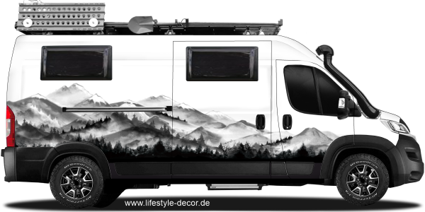 Preview: Autoaufkleber Gebirgswelt