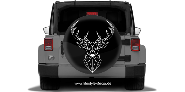 Preview: Autoaufkleber Geometrischer Hirsch Preview: Autoaufkleber Geometrischer Hirsch