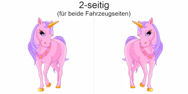 Autoaufkleber Glitzer Einhorn Autoaufkleber Glitzer Einhorn