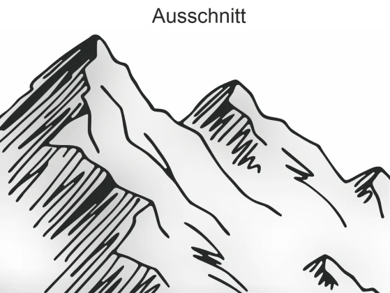 Autoaufkleber Hochgebirge - Ansicht Ausschnitt