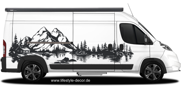 Preview: Autoaufkleber Holzhütte am See Preview: Autoaufkleber Holzhütte am See