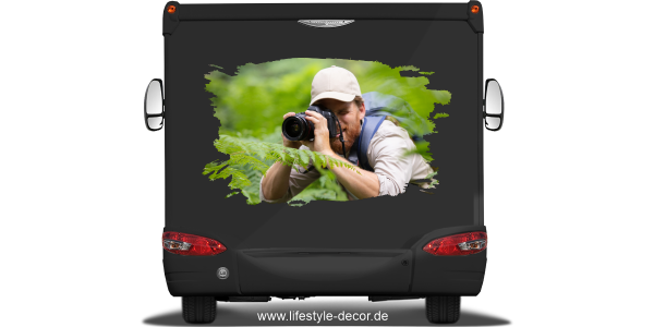 Preview: Autoaufkleber Klecks mit eigenem Foto Preview: Autoaufkleber Klecks mit eigenem Foto
