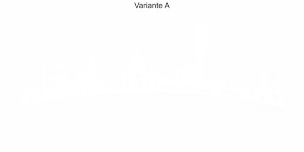 Autoaufkleber Skyline Dresden