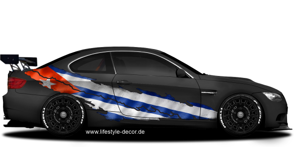 Preview: Autoaufkleber Kubanische Flagge Preview: Autoaufkleber Kubanische Flagge