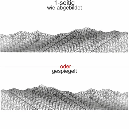 Autoaufkleber Landschaft Schraffiertes Gebirge