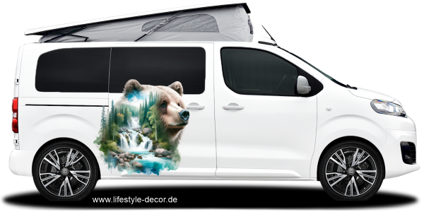 Preview: Autoaufkleber Landschaftsdesign Bär Preview: Autoaufkleber Landschaftsdesign Bär
