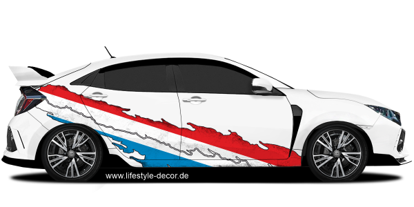 Preview: Autoaufkleber Luxemburgische Flagge Preview: Autoaufkleber Luxemburgische Flagge