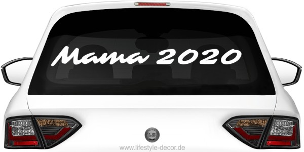 Preview: Mama Aufkleber mit Wunschjahr