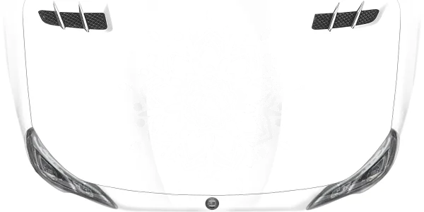 Mandala als Autoaufkleber auf heller Motorhaube - Ansicht Farbauswahl