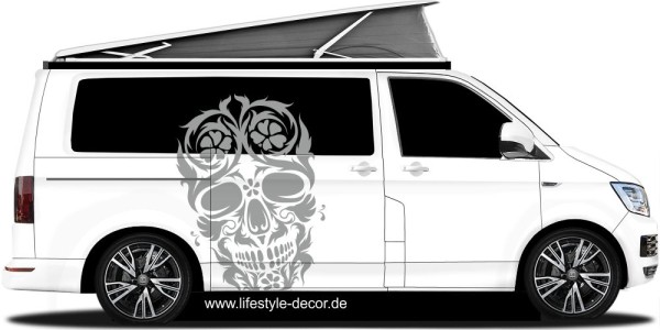 Preview: Autoaufkleber Mexikanischer Totenkopf