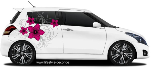 Preview: Autoaufkleber Rankendesign