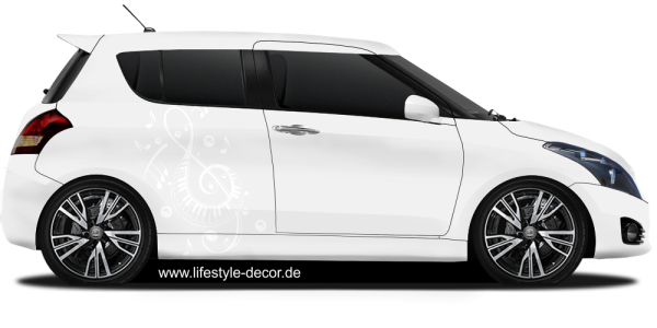 Preview: Auto Motiv Notenschlüssel