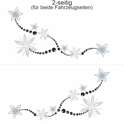 Preview: Autoaufkleber Ornament Florale Kunst