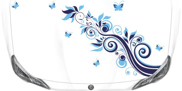 Preview: Autoaufkleber Ornament Frühlingsduft