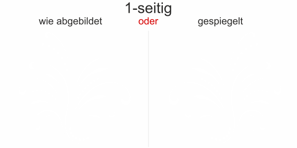 Preview: Autoaufkleber Ornament Lebensfreude Preview: Car Tattoo Ornament Lebensfreude - Ansicht Ausrichtung und Farbauswahl