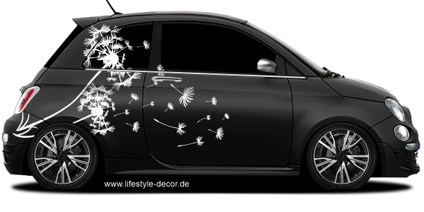 Preview: Autoaufkleber Pusteblume im Wind Preview: Autoaufkleber Pusteblume im Wind