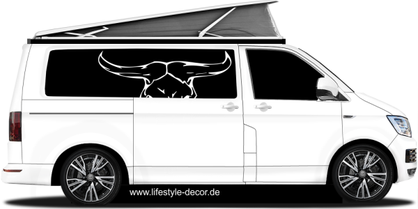 Preview: Autoaufkleber Schädel