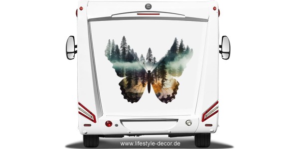 Preview: Autoaufkleber Schmetterling Walddesign Preview: Autoaufkleber Schmetterling Walddesign
