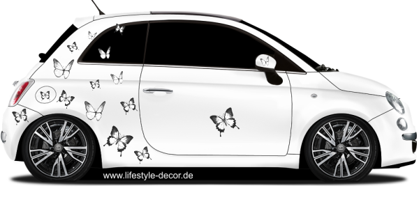 Preview: Autosticker Schmetterlingsschwarm