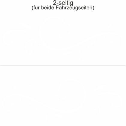 Autoaufkleber Schwungvolles Ornament