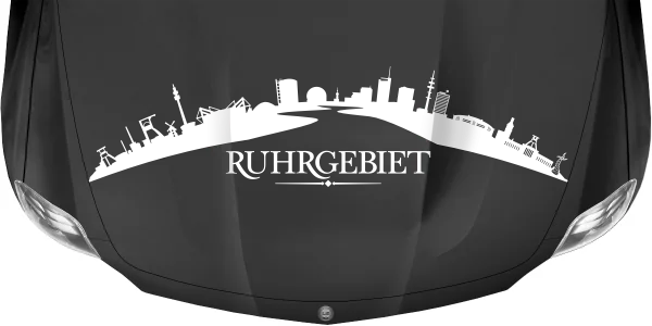 Autoaufkleber Silhouette Ruhrgebiet