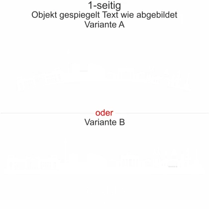Autoaufkleber Skyline Berlin - Ansicht Ausrichtung mit Farbauswahl und Variante
