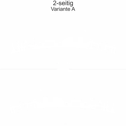 Autoaufkleber Skyline Berlin - Ansicht zweiseitig für beide Fahrzeugseiten und Farbauswahl