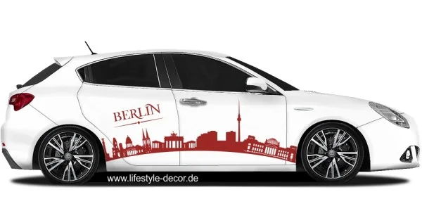 Autoaufkleber Skyline Berlin