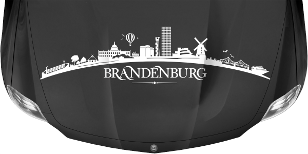 Preview: Autoaufkleber Skyline Bundesland Brandenburg