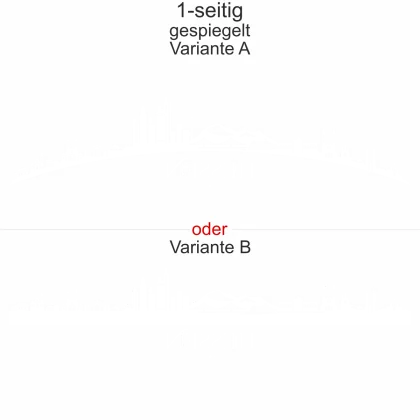 Autoaufkleber Skyline Bundesland Hessen