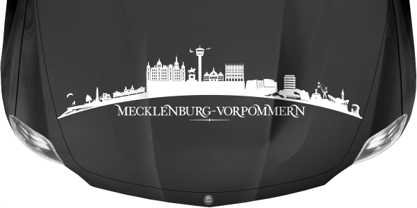 Preview: Autoaufkleber Skyline Bundesland Mecklenburg-Vorpommern